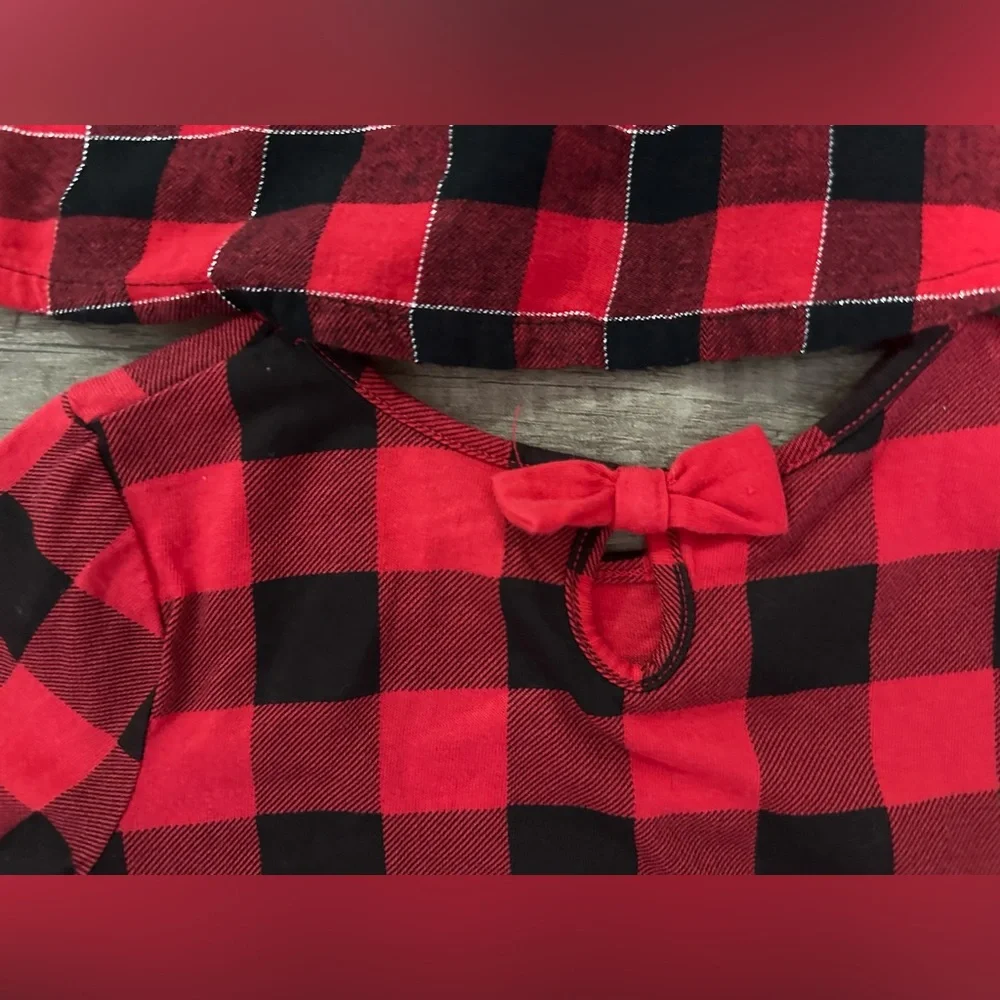 Red and Black Plaid‎ Long Sleeve Tops